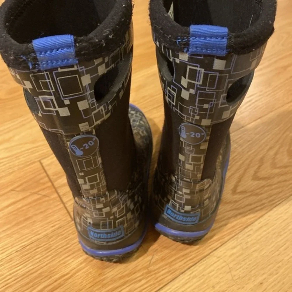 Northside Raiden Insulated Neoprene All Weather Kids Rain Boots Size 2.     3668